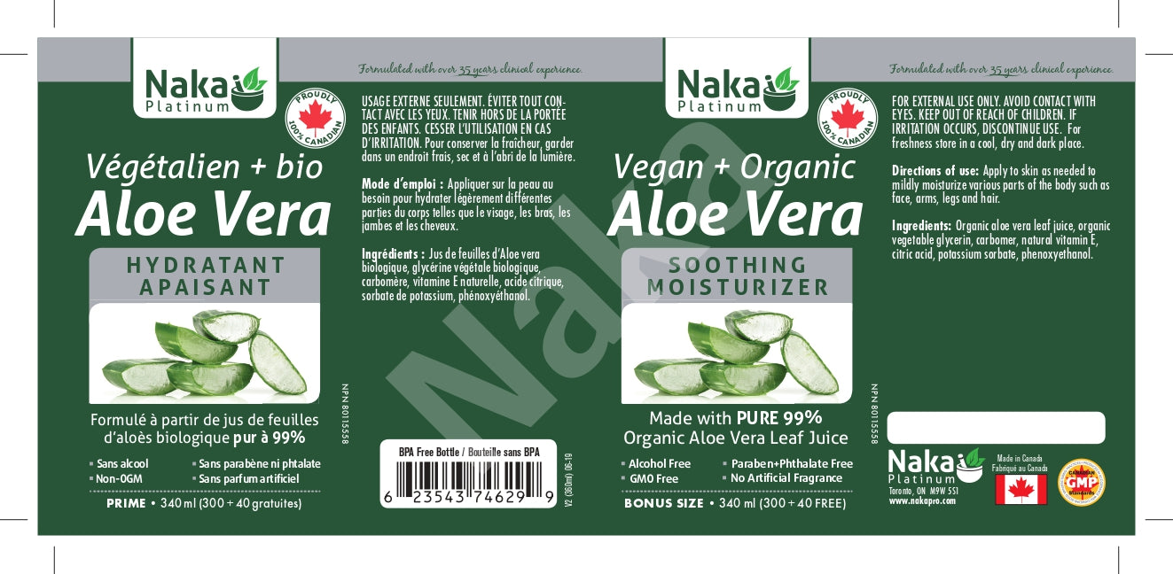 Naka Platinum Aloe Vera Gel 340mL