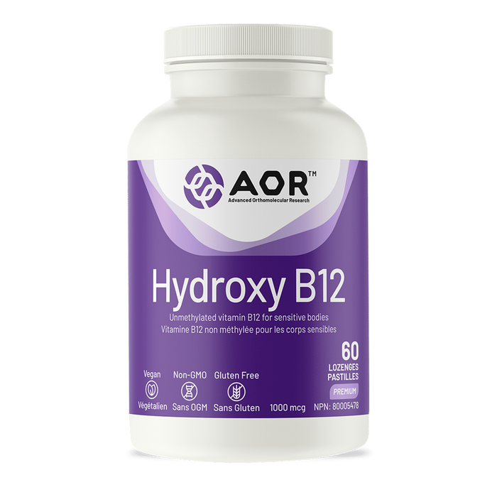 AOR Hydroxy B12 1000mcg 60 Lozenges