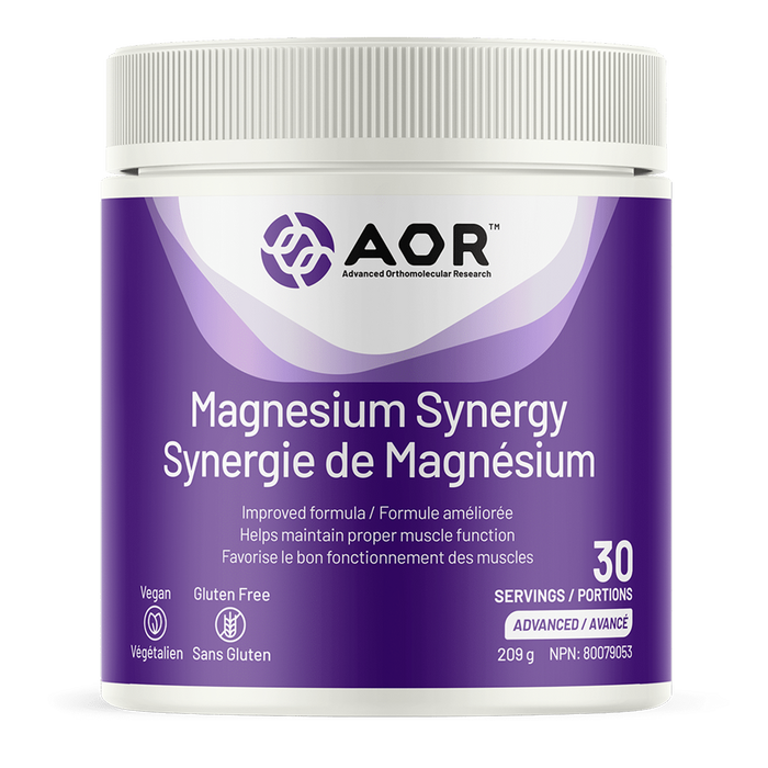 AOR Magnesium Synergy Powder 30 Servings