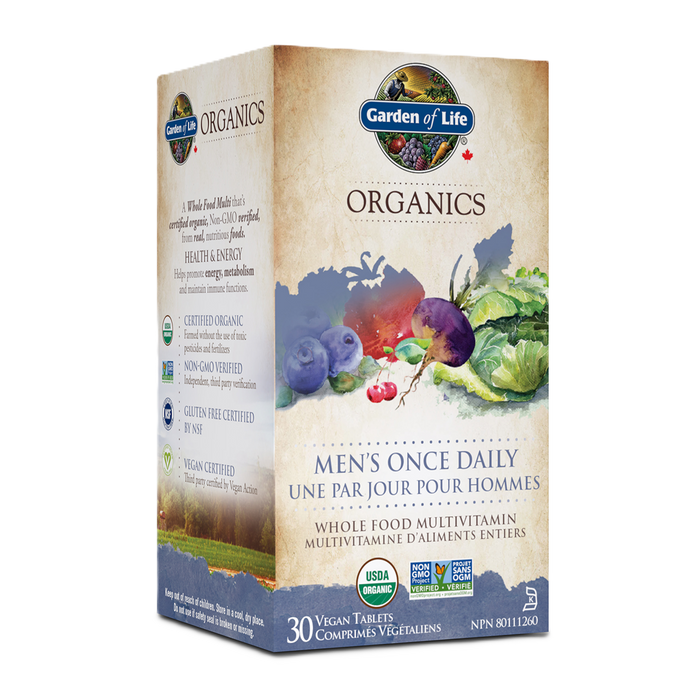 Garden Of Life Organics Multi Men's Once Daily 30 Tablets