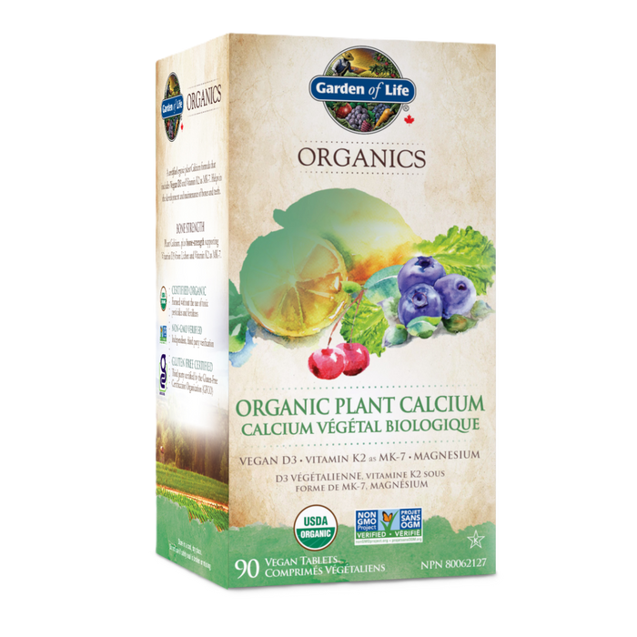 Garden of Life Organics Plant Calcium 90 Tablets