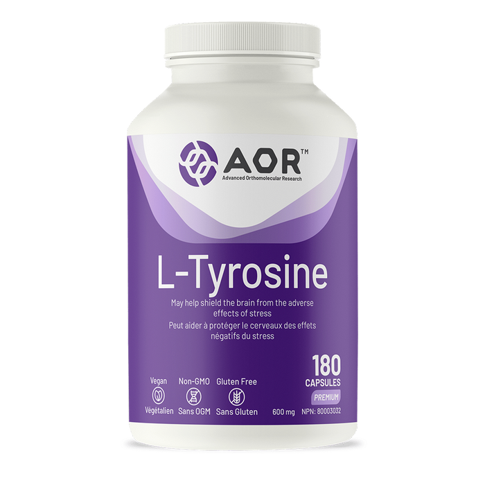 AOR L-Tyrosine 600mg 180 Veggie Caps