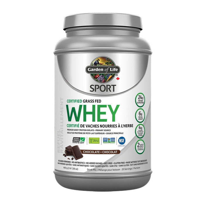 Garden of Life Sport Certified Grass Fed Whey Chocolate 660g