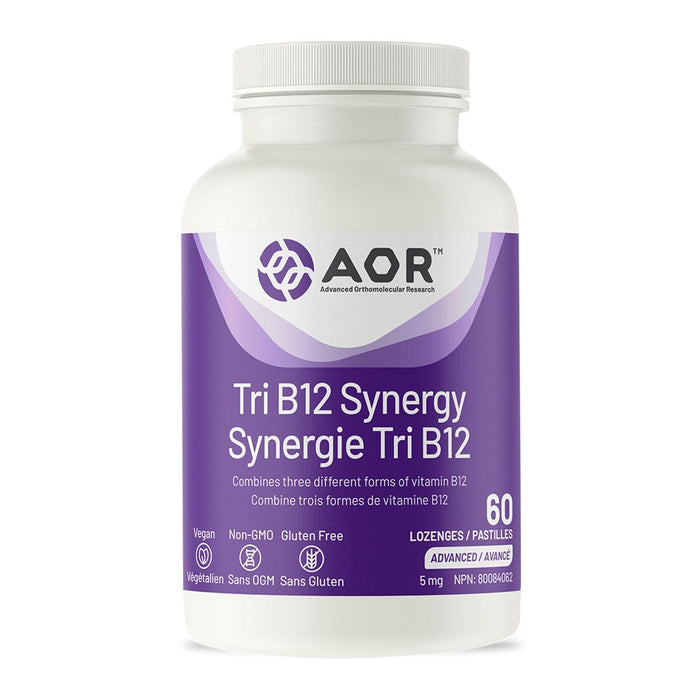 AOR Tri B12 Synergy 5mg 60 Lozenges