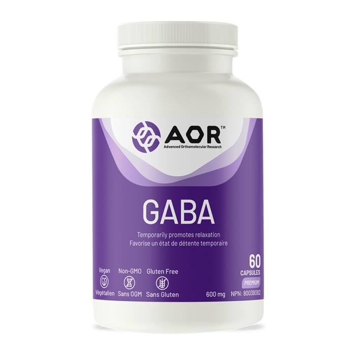 AOR GABA 600mg 120 Capsules