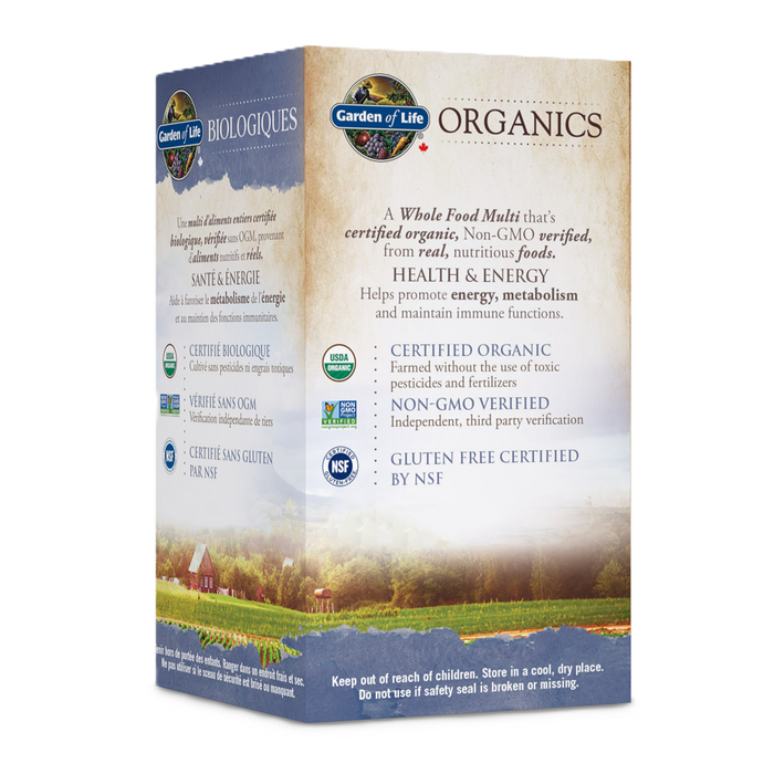 Garden Of Life Organics Multi Men's Once Daily 30 Tablets