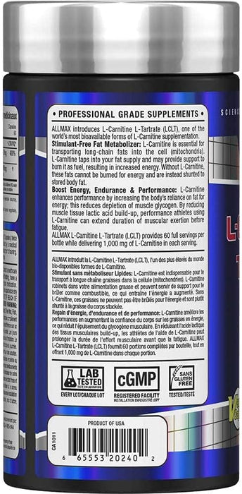 Allmax L-Carnitine Tartrate 120ct