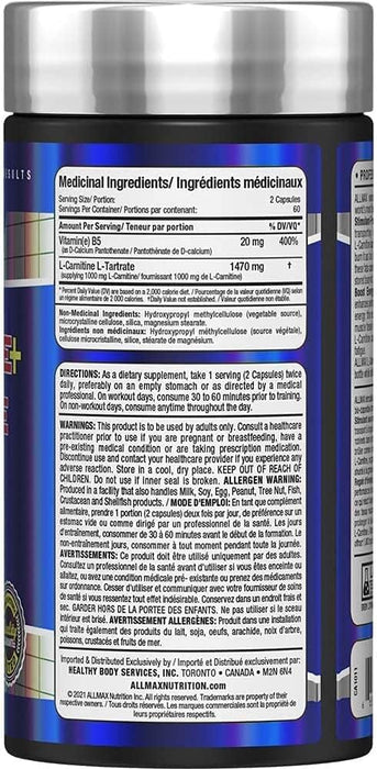 Allmax L-Carnitine Tartrate 120ct