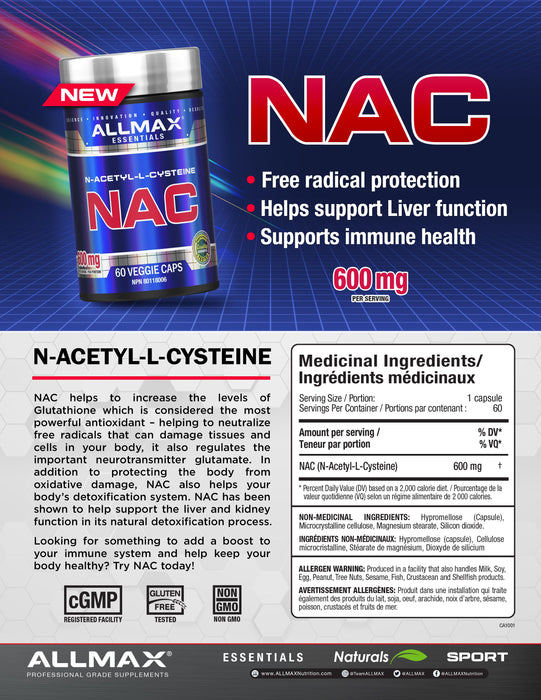 Allmax NAC 60ct