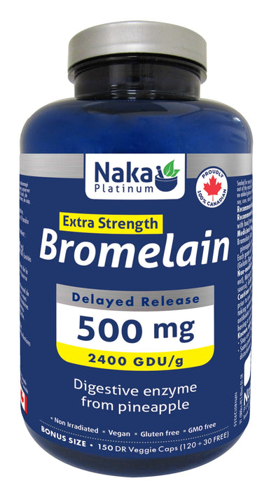 Naka Platinum Bromelain Extra Strength 150 Veggie Caps