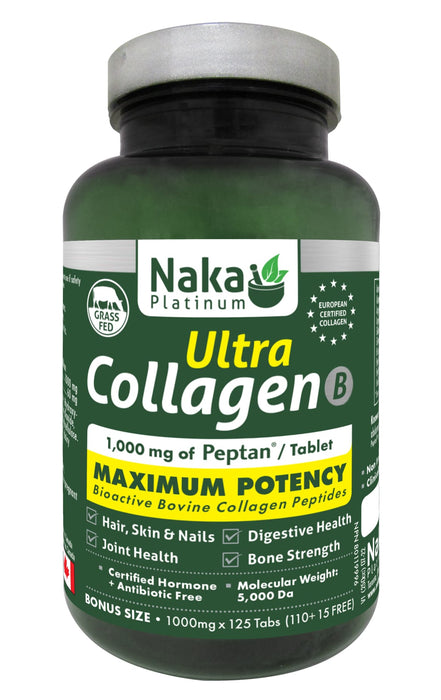 Naka Platinum Ultra Bovine Collagen 1000mg 110+15 Tablets