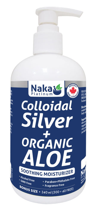 Naka Platinum Colloidal Silver+Organic Aloe 340mL