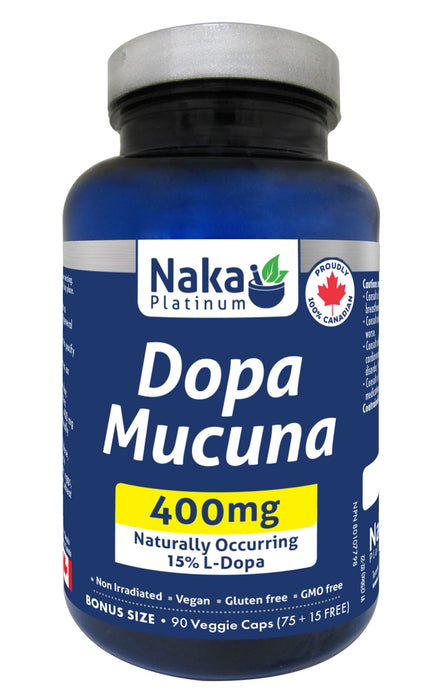 Naka Platinum Dopa Mucuna 400mg 90 Veggie Caps