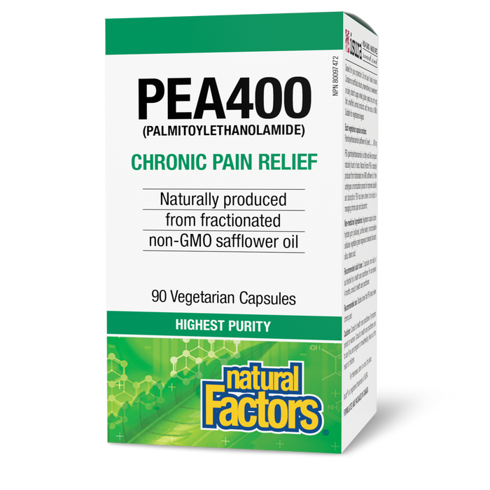 Natural Factors PEA400 Palmitoylethanolamide  90 Vegetarian Capsules