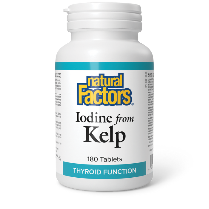 Natural Factors Iodine from Kelp 575 mg 180 Tablets