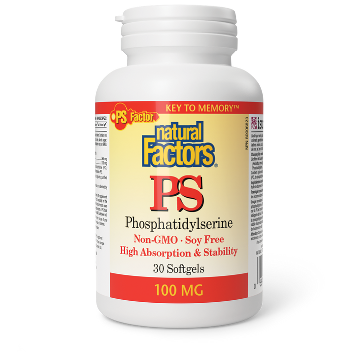 Natural Factors PS Phosphatidylserine 100 mg 30 Softgels