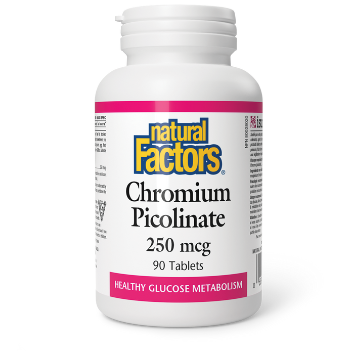 Natural Factors Chromium Picolinate 250 mcg 90 Tablets