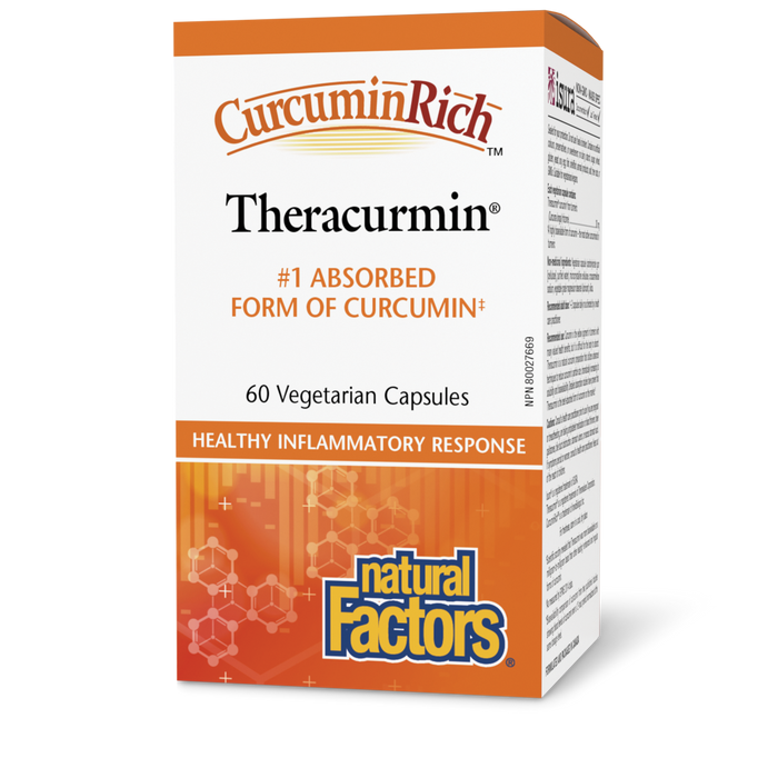 Natural Factors Theracurmin CurcuminRich 30 mg 60 Vegetarian Capsules