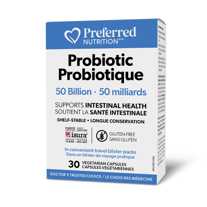 Preferred Nutrition Probiotic 50 Billion 30 Vegetarian Capsules