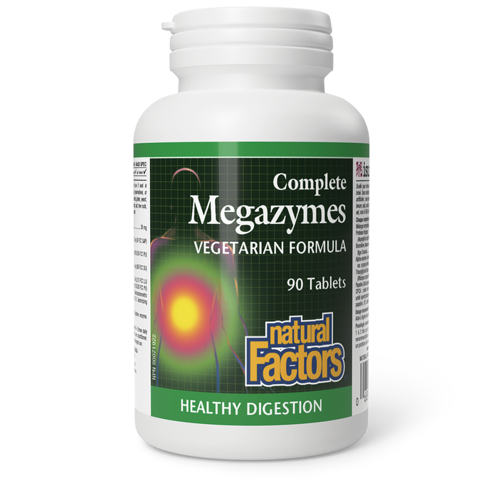 Natural Factors Complete Megazymes Vegetarian Formula  90 Tablets