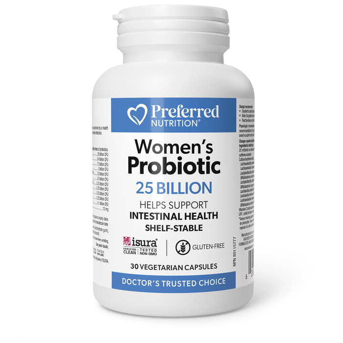 Preferred Nutrition Women’s Probiotic 25 Billion 30 Vegetarian Capsules