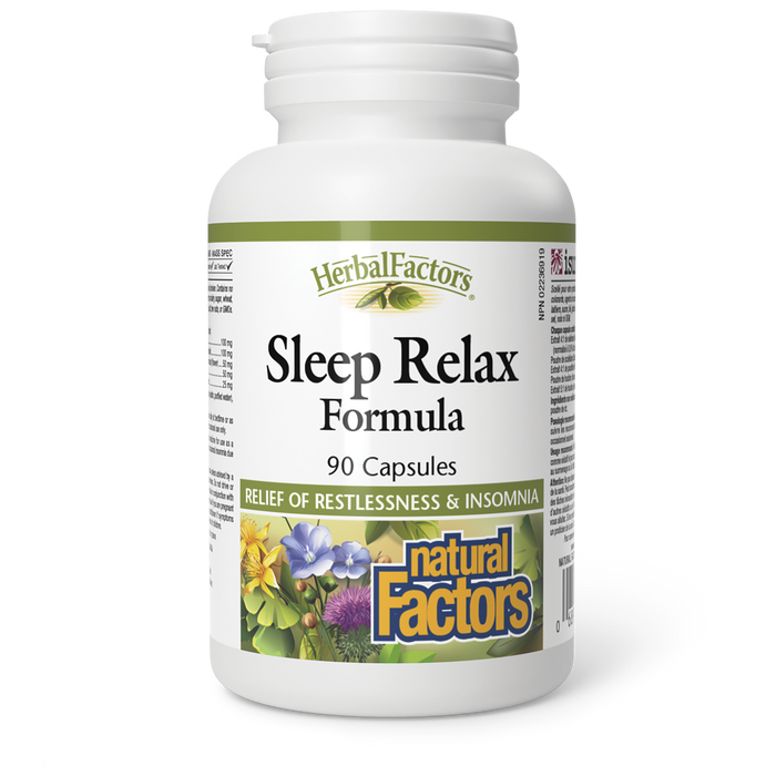 Natural Factors Sleep Relax Formula  90 Capsules