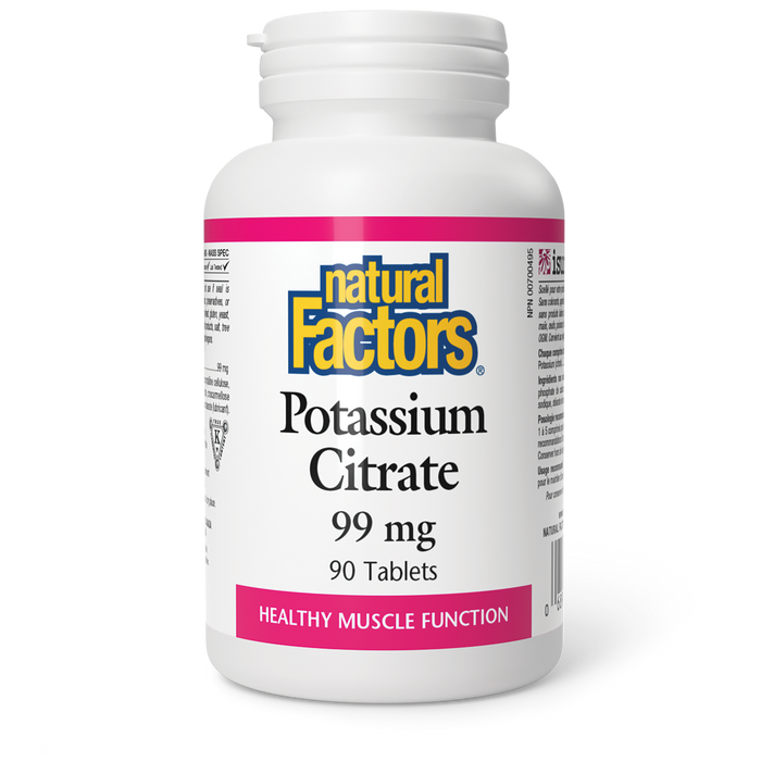 Natural Factors Potassium Citrate 99 mg 90 Tablets