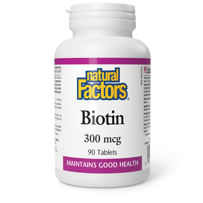 Natural Factors Biotin 300 mcg 90 Tablets