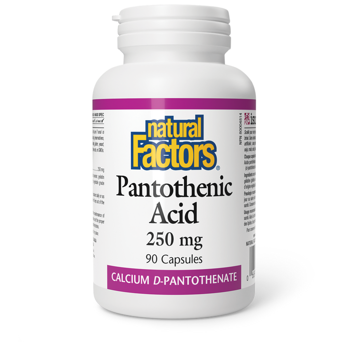 Natural Factors Pantothenic Acid 250 mg 90 Capsules