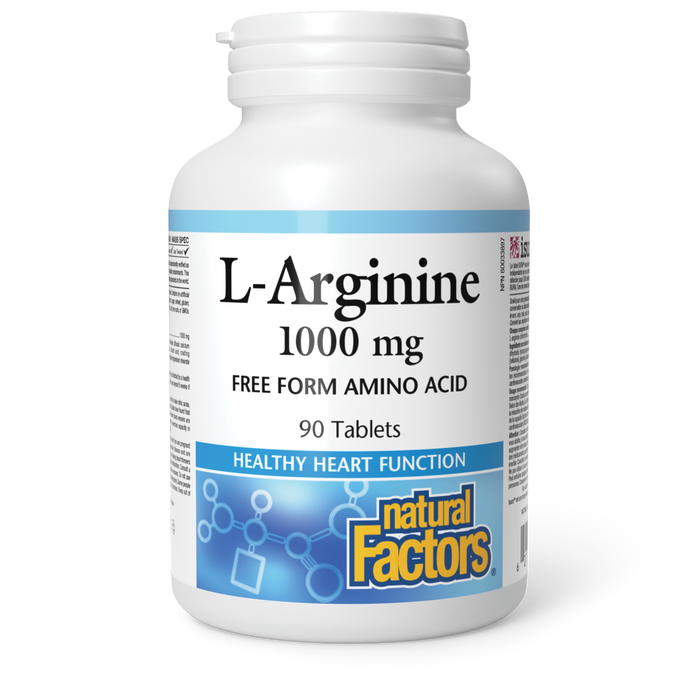 Natural Factors L-Arginine 1000 mg 90 Tablets