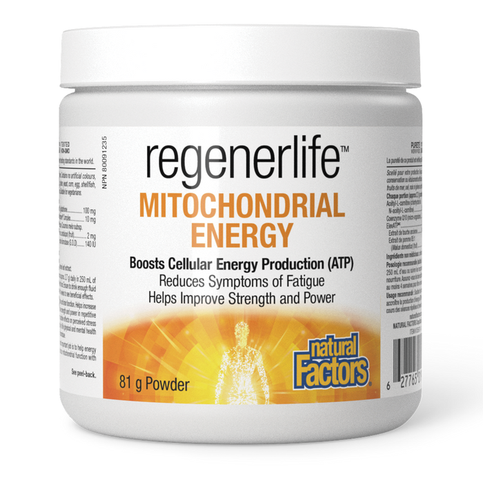 Natural Factors Regenerlife™ Mitochondrial Energy  81 g Powder Watermelon