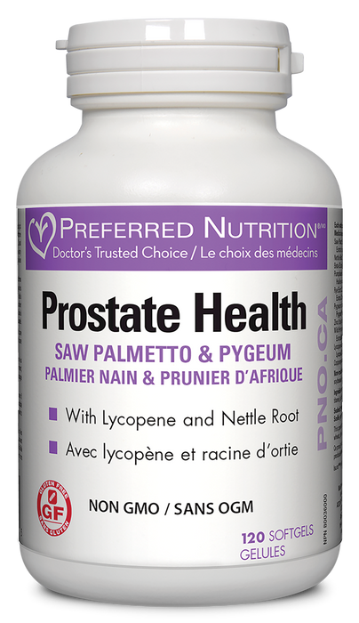 Preferred Nutrition Prostate Health Saw
Palmetto & Pygeum 120 Softgels