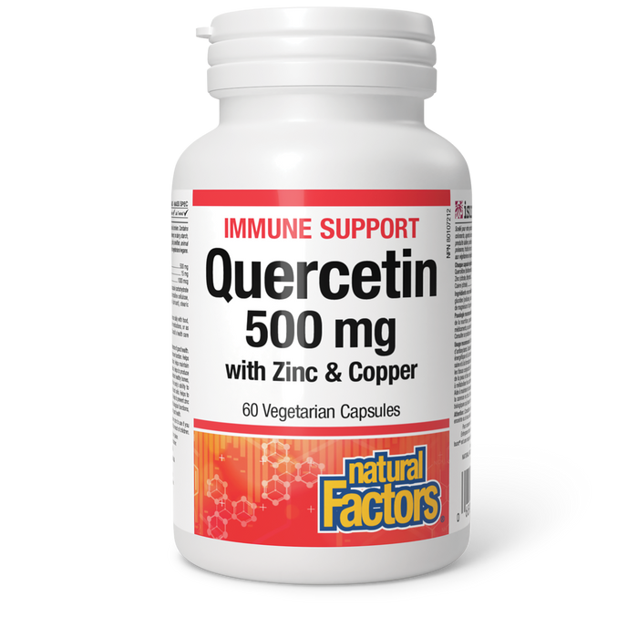 Natural Factors Quercetin with Zinc & Copper  500 mg 60 Vegetarian Capsules