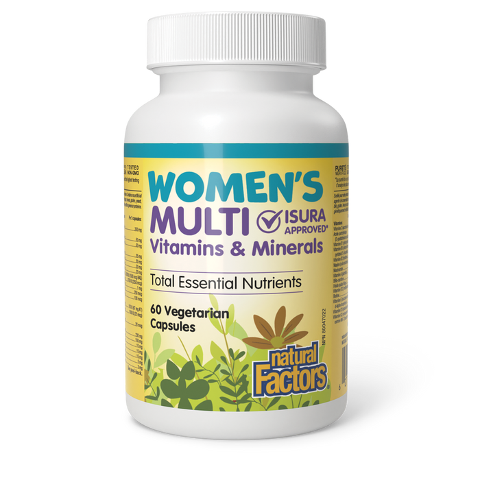 Natural Factors Women’s Multi Vitamins & Minerals  60 Vegetarian Capsules