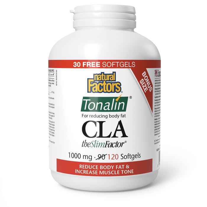 Natural Factors CLA Tonalin® The SlimFactor®  1000 mg 120 Softgels