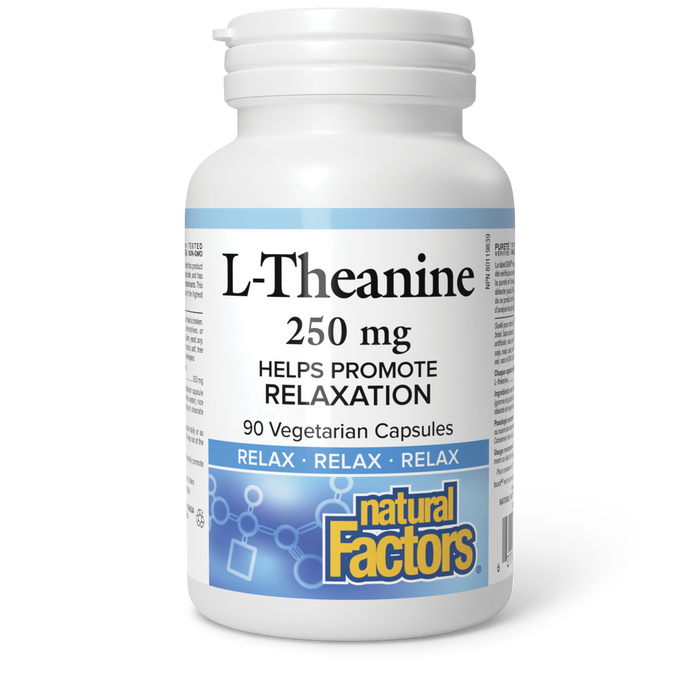 Natural Factors L-Theanine 250 mg 90 Vegetarian Capsules