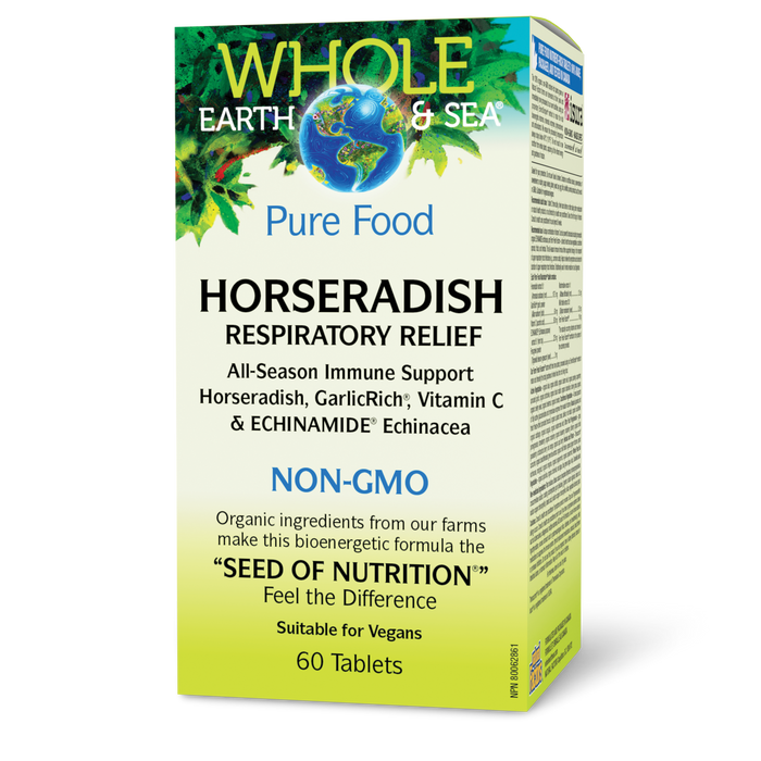 Whole Earth & Sea® Horseradish Respiratory Relief  60 Enteric Coated Tablets