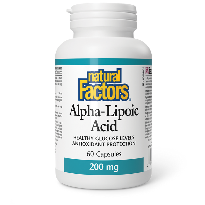 Natural Factors Alpha-Lipoic Acid 200 mg 60 Capsules