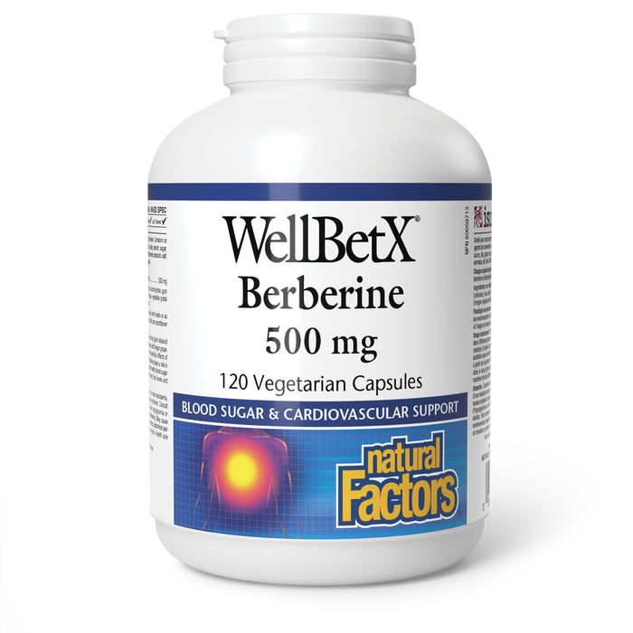 Natural Factors Berberine 500 mg 120 Vegetarian Capsules