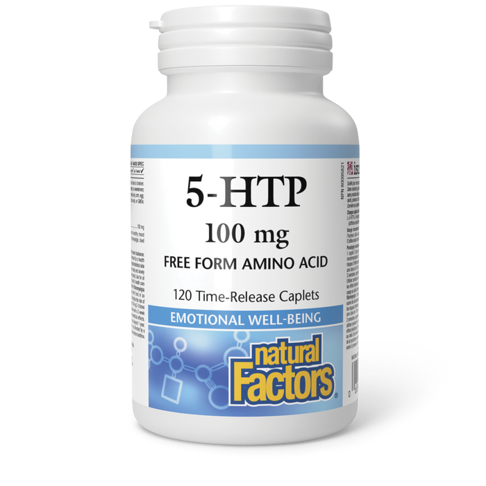 Natural Factors 5-HTP 100 mg 120 Time-Release Caplets