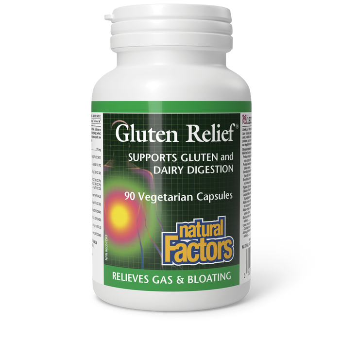 Natural Factors Gluten Relief®  90 Vegetarian Capsules