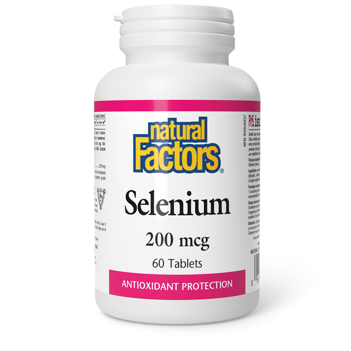 Natural Factors Selenium 200 mcg 60 Tablets