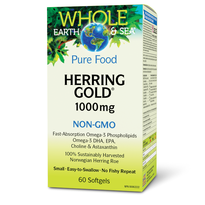 Whole Earth & Sea® Herring Gold™ 1000 mg 60 Softgels