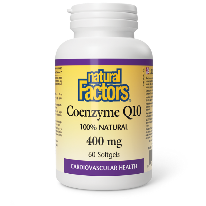 Natural Factors Coenzyme Q10 400 mg 60 Softgels