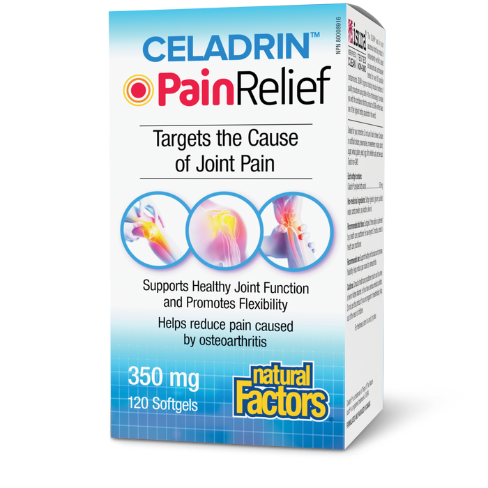 Natural Factors Celadrin PainRelief 350 mg 120 Softgels