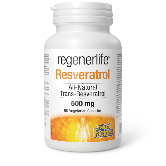 Natural Factors Resveratrol 500 mg 60 Vegetarian Capsules