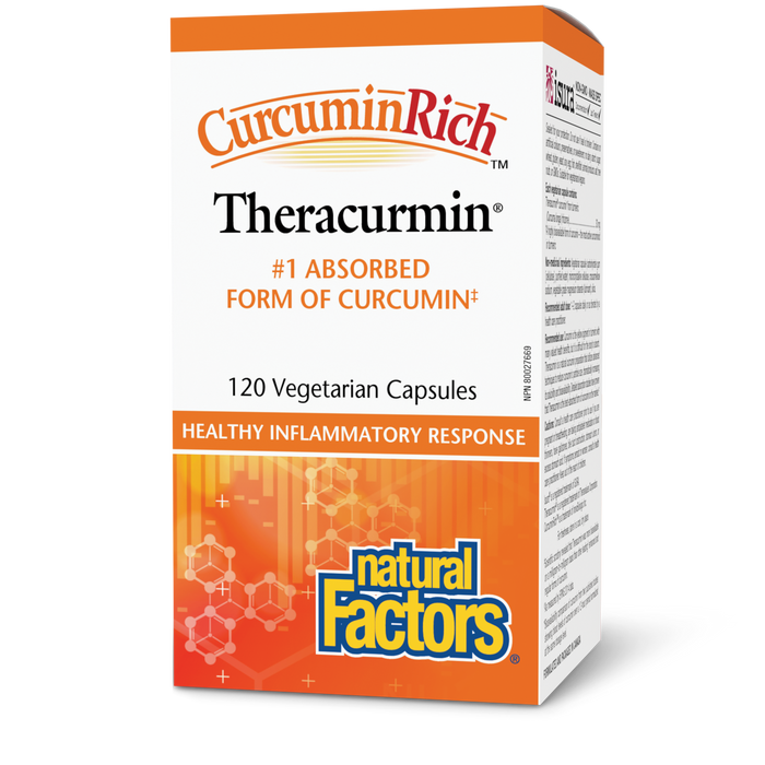 Natural Factors Theracurmin CurcuminRich 30 mg 120 Vegetarian Capsules