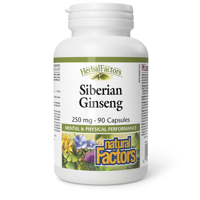 Natural Factors Siberian Ginseng 250 mg 90 Capsules