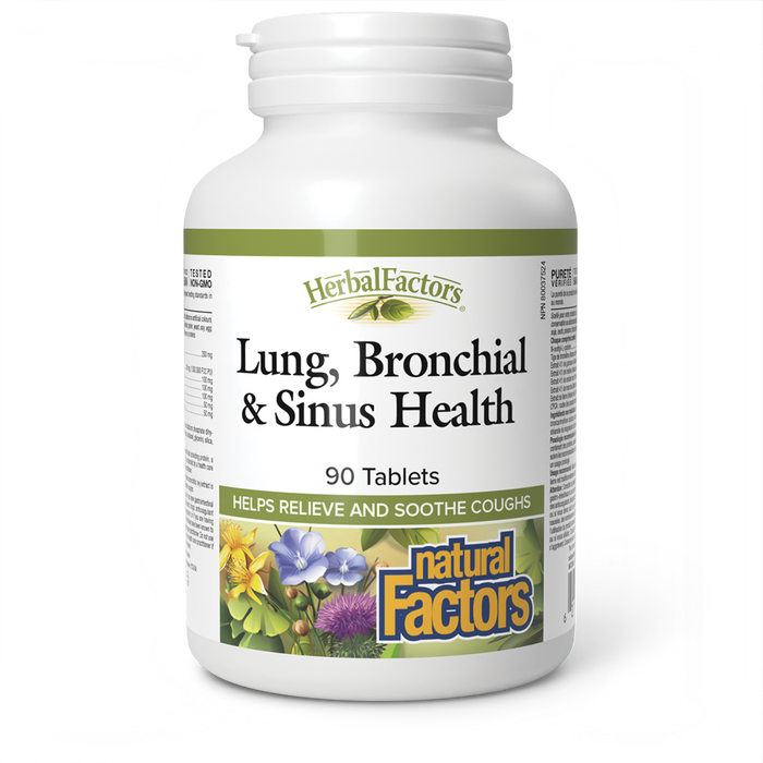 Natural Factors Lung, Bronchial & Sinus Health  90 Tablets