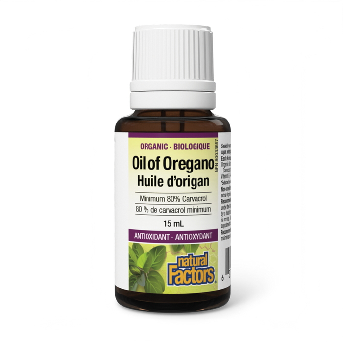 Natural Factors Organic Oil of Oregano  15 mL Liquid